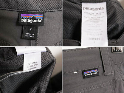 16年製 パタゴニア クアンダリー ショーツ レディース XS 程 / Patagonia アウトドア ショートパンツ ストレッチ ナイロン 短パン 濃灰 灰