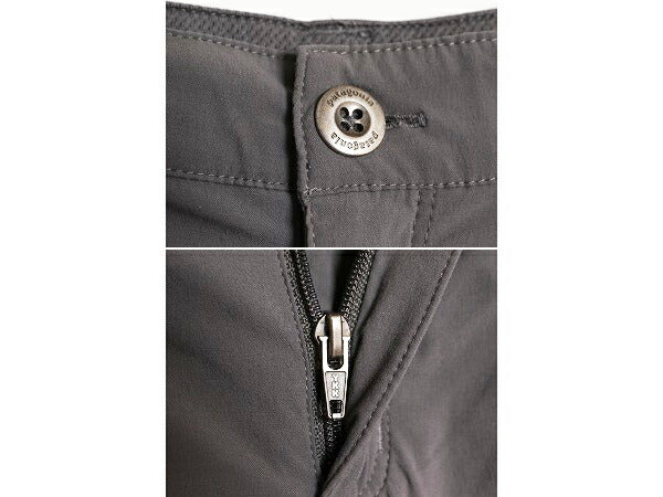 16年製 パタゴニア クアンダリー ショーツ レディース XS 程 / Patagonia アウトドア ショートパンツ ストレッチ ナイロン 短パン 濃灰 灰