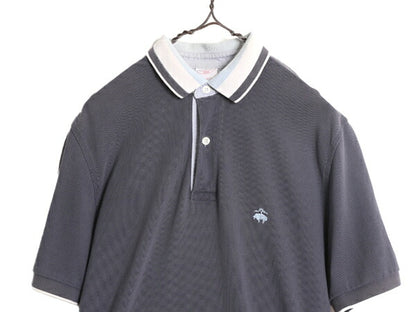 ブルックスブラザーズ 鹿の子 半袖 ポロシャツ メンズ S / Brooks Brothers 346 半袖シャツ ワンポイント オリジナル フィット リブライン