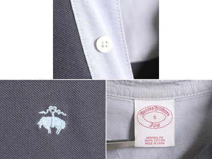 ブルックスブラザーズ 鹿の子 半袖 ポロシャツ メンズ S / Brooks Brothers 346 半袖シャツ ワンポイント オリジナル フィット リブライン