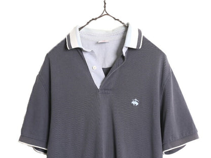 ブルックスブラザーズ 鹿の子 半袖 ポロシャツ メンズ S / Brooks Brothers 346 半袖シャツ ワンポイント オリジナル フィット リブライン