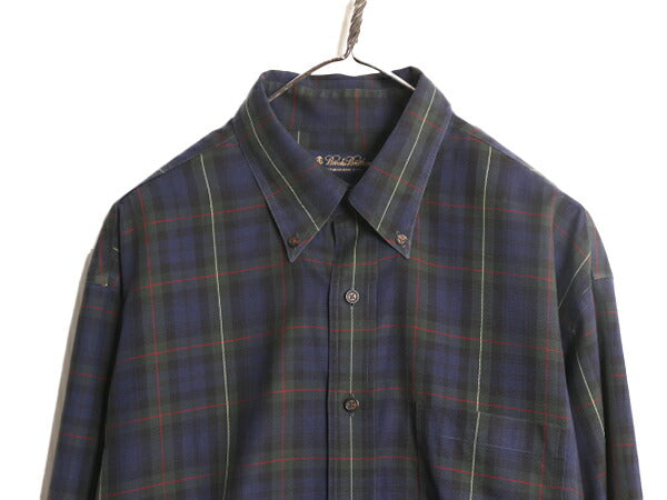ブルックスブラザーズ チェック 長袖 ボタンダウン シャツ メンズ L ブラックウォッチ Brooks Brothers 長袖シャツ コットン ワイシャツ BD