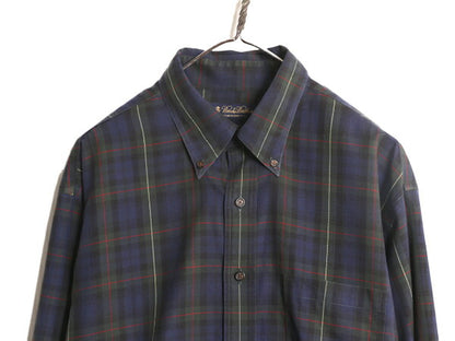 ブルックスブラザーズ チェック 長袖 ボタンダウン シャツ メンズ L ブラックウォッチ Brooks Brothers 長袖シャツ コットン ワイシャツ BD