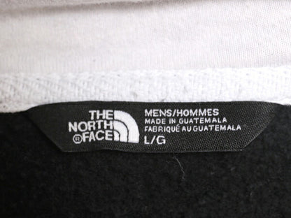 US企画 ノースフェイス プリント スウェット フード パーカー メンズ L 黒 The North Face トレーナー アウトドア プルオーバー モノトーン