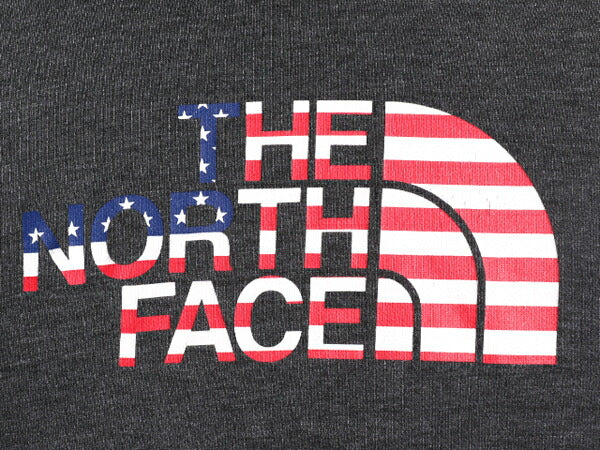 2018年 オリンピック ノースフェイス プリント スウェット フード パーカー レディース M The North face プルオーバー 裏起毛 USA 限定 灰