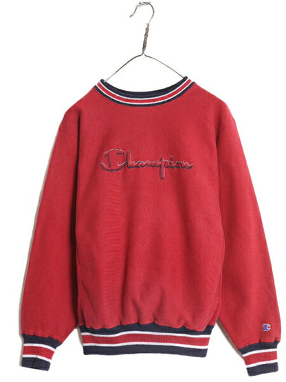 90s USA製 チャンピオン リバースウィーブ スウェット メンズ M / 90年代 オールド Champion トレーナー リブライン スクリプト ロゴ刺繍