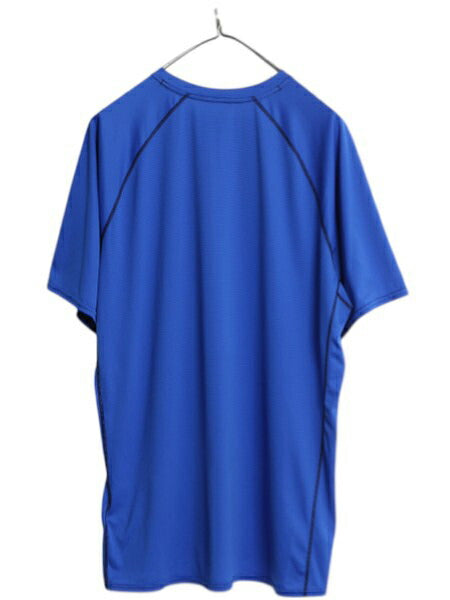 パタゴニア ライトウェイト キャプリーン 半袖 Tシャツ メンズ XL 古着 16年製 アンダーシャツ ストレッチ インナー 無地 大きいサイズ 青