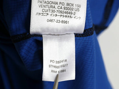 パタゴニア ライトウェイト キャプリーン 半袖 Tシャツ メンズ XL 古着 16年製 アンダーシャツ ストレッチ インナー 無地 大きいサイズ 青