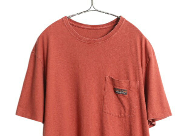 パタゴニア ポケット付き 半袖 Tシャツ メンズ L 程 / 20年製 アウトドア ポケT カットソー ワンポイント ヘンプ 麻 オーガニック コットン