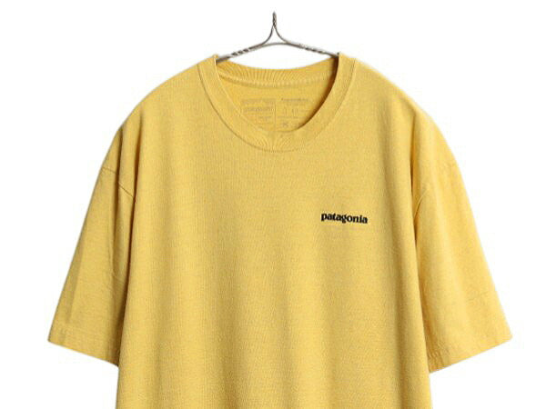 パタゴニア 両面 プリント 半袖 Tシャツ メンズ XL / 古着 19年製 カットソー P6 バックプリント ボックスロゴ クルーネック 大きいサイズ