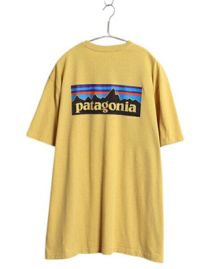 パタゴニア 両面 プリント 半袖 Tシャツ メンズ XL / 古着 19年製 カットソー P6 バックプリント ボックスロゴ クルーネック 大きいサイズ