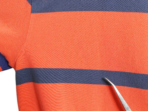 00s ポロ ラルフローレン ボーダー 鹿の子 半袖 ポロシャツ メンズ M / オールド 半袖シャツ コットン カットソー ワンポイント シンプル