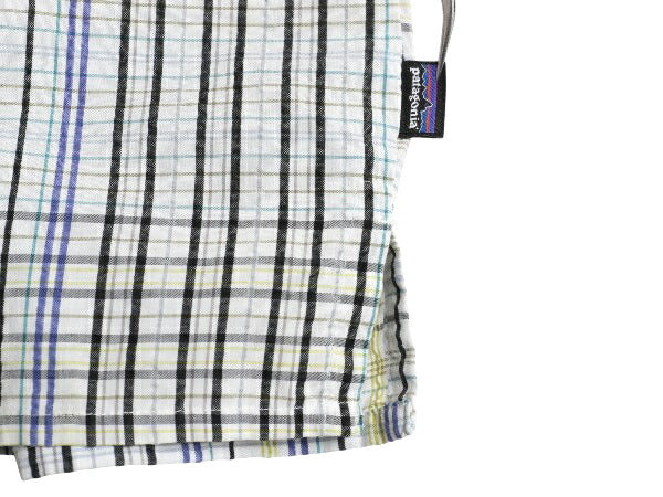 パタゴニア チェック 半袖 シャツ メンズ XXL 古着 アウトドア オーガニック コットン シアサッカー 大きいサイズ ボックス ゆったり 企業