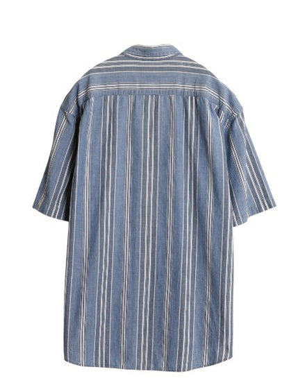 90s ドッカーズ リーバイス ストライプ 半袖 ボタンダウン シャツ メンズ M オールド 半袖シャツ オックスフォード コットン マルチカラー