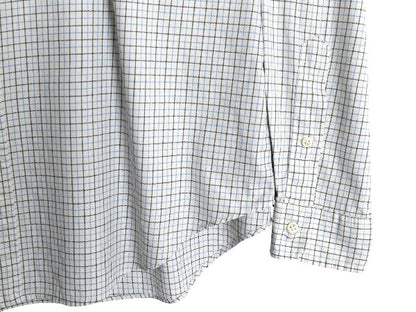 00s ラルフローレン チェック 長袖 ボタンダウン シャツ メンズ XL 古着 ポロ 長袖シャツ コットン ワンポイント ワイシャツ 大きいサイズ