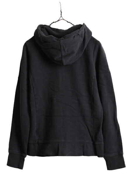 ■ ノースフェイス ロゴ プリント スウェット フード パーカー レディース S / The North Face トレーナー プルオーバー 裏起毛 ブラック