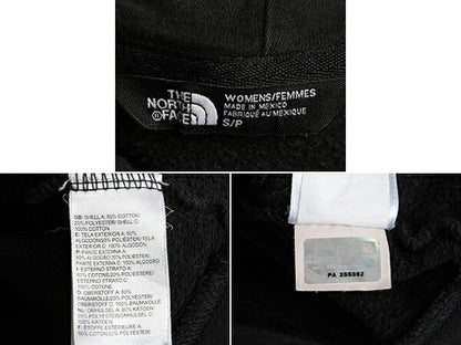 ■ ノースフェイス ロゴ プリント スウェット フード パーカー レディース S / The North Face トレーナー プルオーバー 裏起毛 ブラック
