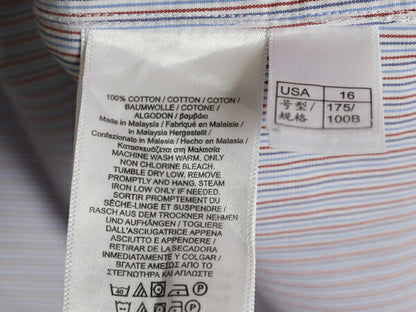 ブルックスブラザーズ ストライプ 長袖 シャツ メンズ L / スーピマ コットン 長袖シャツ ワイシャツ ビジネス ノーアイロン マルチカラー