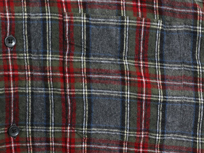エルエルビーン チェック 長袖 ボタンダウン フランネル シャツ メンズ L 古着 長袖シャツ ネルシャツ コットン マルチカラー BD ゆったり