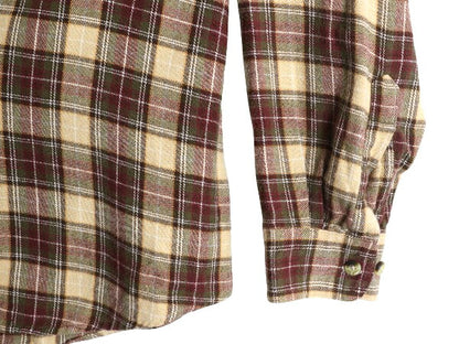 00s エルエルビーン チェック 長袖 ボタンダウン フランネル シャツ メンズ L 古着 オールド 長袖シャツ ネルシャツ BD コットン ゆったり