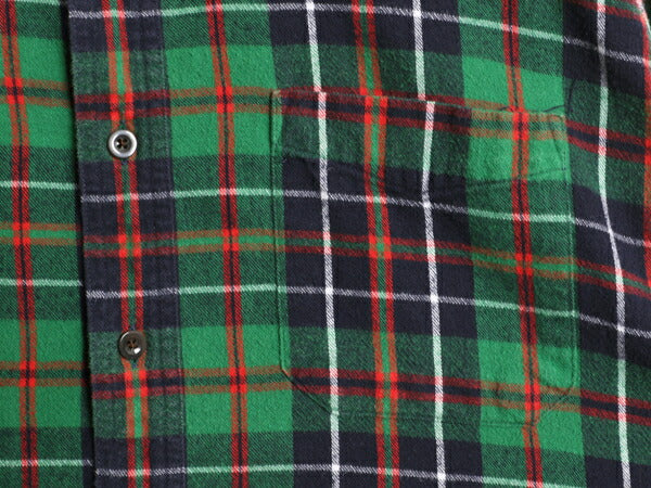 00s エルエルビーン チェック 長袖 ボタンダウン フランネル シャツ メンズ XL オールド 長袖シャツ ネルシャツ BD コットン 大きいサイズ
