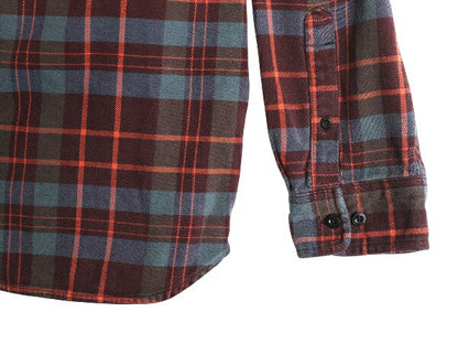 US企画 ノースフェイス チェック ヘビー フランネル シャツ メンズ XL アウトドア ネルシャツ 長袖シャツ コットン マチ付き 大きいサイズ