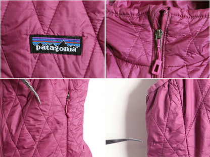 12年製 パタゴニア ナノ パフ ベスト レディース S / Patagonia 中綿 ナイロン キルティング フルジップ アウトドア パッカブル パープル