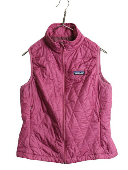 12年製 パタゴニア ナノ パフ ベスト レディース S / Patagonia 中綿 ナイロン キルティング フルジップ アウトドア パッカブル パープル