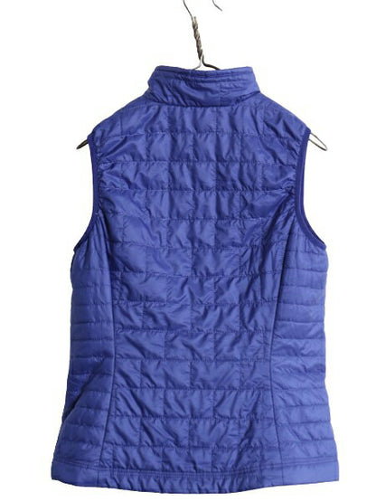 14年製 パタゴニア ナノ パフ ベスト レディース S / Patagonia 中綿 ナイロン キルティング フルジップ アウトドア パッカブル 重ね着 青