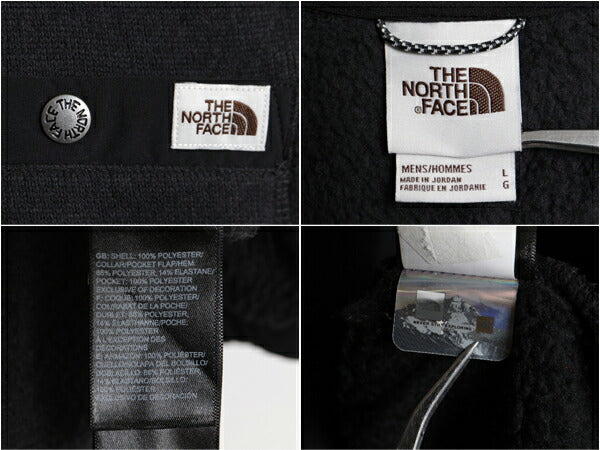 US企画 ノースフェイス ゴードン ライオンズ フリース ベスト メンズ L 古着 The North face アウトドア フルジップ 大きいサイズ ブラック