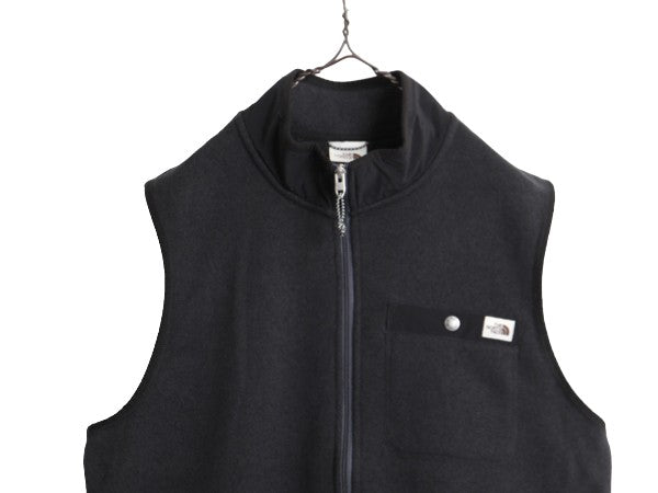 US企画 ノースフェイス ゴードン ライオンズ フリース ベスト メンズ L 古着 The North face アウトドア フルジップ 大きいサイズ ブラック