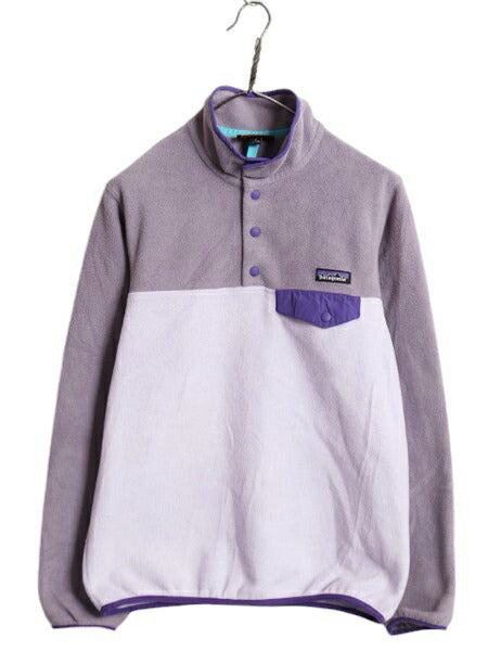 15年製 パタゴニア ライトウェイト シンチラ スナップT レディース S / PATAGONIA アウトドア プルオーバー ブルゾン ジャケット ツートン