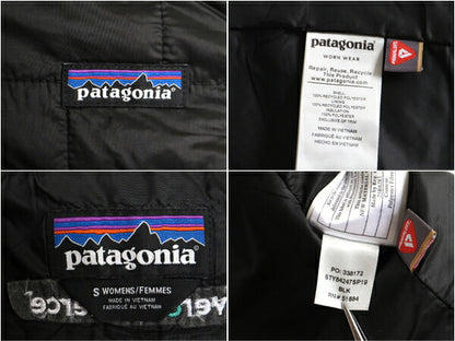 19年製 パタゴニア ナノ パフ ベスト レディース S / Patagonia 中綿 ナイロン キルティング フルジップ アウトドア パッカブル 重ね着 黒