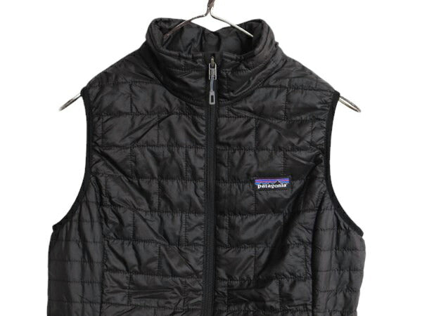 19年製 パタゴニア ナノ パフ ベスト レディース S / Patagonia 中綿 ナイロン キルティング フルジップ アウトドア パッカブル 重ね着 黒
