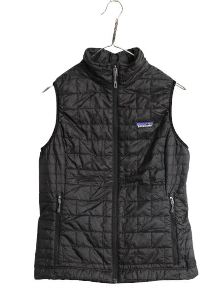 19年製 パタゴニア ナノ パフ ベスト レディース S / Patagonia 中綿 ナイロン キルティング フルジップ アウトドア パッカブル 重ね着 黒