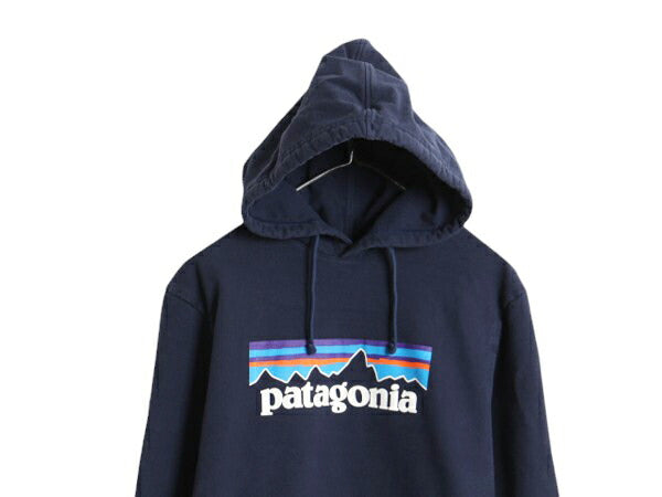 20年製 パタゴニア プリント スウェット フード パーカー メンズ S 古着 Patagonia トレーナー プルオーバー ストレッチ アウトドア 裏起毛