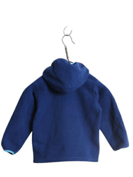 パタゴニア シンチラ フリース カーディガン キッズ 4歳 100cm / 08年製 Patagonia ジャケット 子供用 フルジップ フード パーカー ブルー