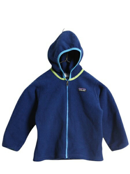 パタゴニア シンチラ フリース カーディガン キッズ 4歳 100cm / 08年製 Patagonia ジャケット 子供用 フルジップ フード パーカー ブルー