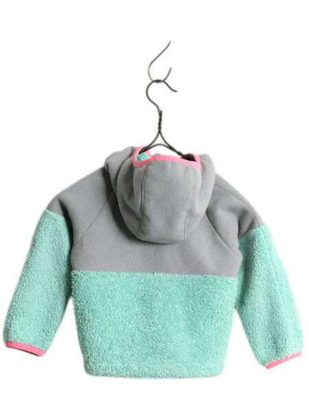 ノースフェイス フード付き フリース ジャケット キッズ ベビー 70cm 程 古着 ベビー用 子供服 ボア パイル フルジップ 子供用 アウトドア