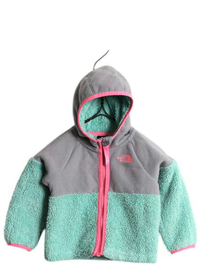 ノースフェイス フード付き フリース ジャケット キッズ ベビー 70cm 程 古着 ベビー用 子供服 ボア パイル フルジップ 子供用 アウトドア