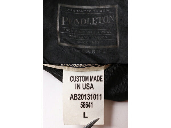 90s USA製 ぺンドルトン ウール ハンチング メンズ L / 90年代 オールド PENDLETON キャップ 帽子 キャスケット チェック カスタムメイド