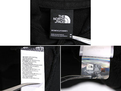 ノースフェイス プリント スウェット フード パーカー レディース M / The North Face プルオーバー 裏起毛 トレーナー アウトドア 薄手 黒