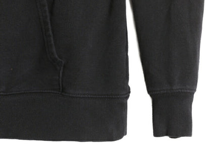 ノースフェイス プリント スウェット フード パーカー レディース M / The North Face プルオーバー 裏起毛 トレーナー アウトドア 薄手 黒