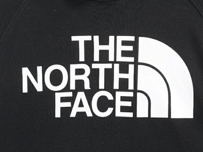 ノースフェイス プリント スウェット フード パーカー レディース M / The North Face プルオーバー 裏起毛 トレーナー アウトドア 薄手 黒
