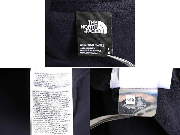 ノースフェイス プリント スウェット フード パーカー レディース L 古着 The North Face アウトドア トレーナー プルオーバー 裏起毛 薄手