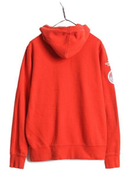 US企画 ノースフェイス プリント スウェット フード パーカー メンズ レディース M / The North Face プルオーバー トレーナー 限定モデル