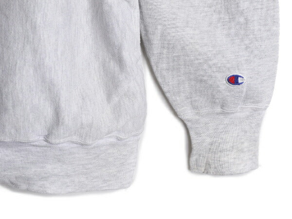 90s チャンピオン リバースウィーブ カレッジ プリント スウェット メンズ XL 程/ 古着 90年代 オールド Champion 大きいサイズ 裏起毛 灰