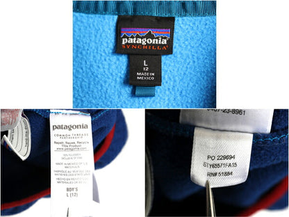 パタゴニア ライトウェイト シンチラ スナップT キッズ ボーイズ L 150cm 程 古着 フリース 15年製 PATAGONIA 子供 プルオーバー ブルゾン