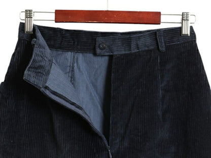 70s USA製 ブルックスブラザーズ 太畝 コーデュロイ タイト スカート レディース XS 程 / 70年代 ヴィンテージ BROOKS BROTHERS タック 紺