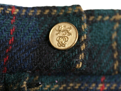 70s USA製 ブルックスブラザーズ ウール チェック タイト スカート レディース S 古着 ヴィンテージ BROOKS BROTHERS ひざ丈 ライナー付き